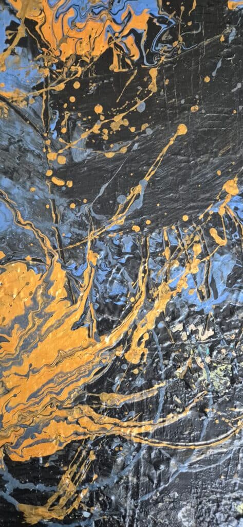 Kunstwerk von Franziska Schmid, dunkle Töne